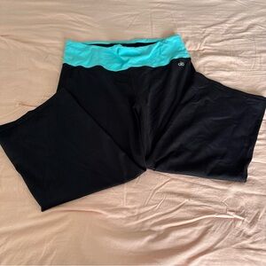 ALO Yoga Black and Blue Athletic pants